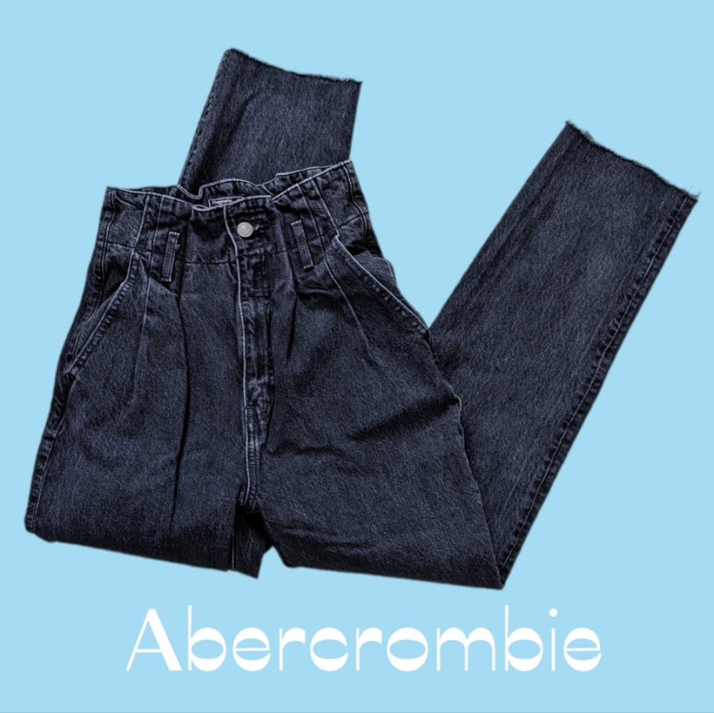 A&F Mom Jean, Sky High Paperbag Waist